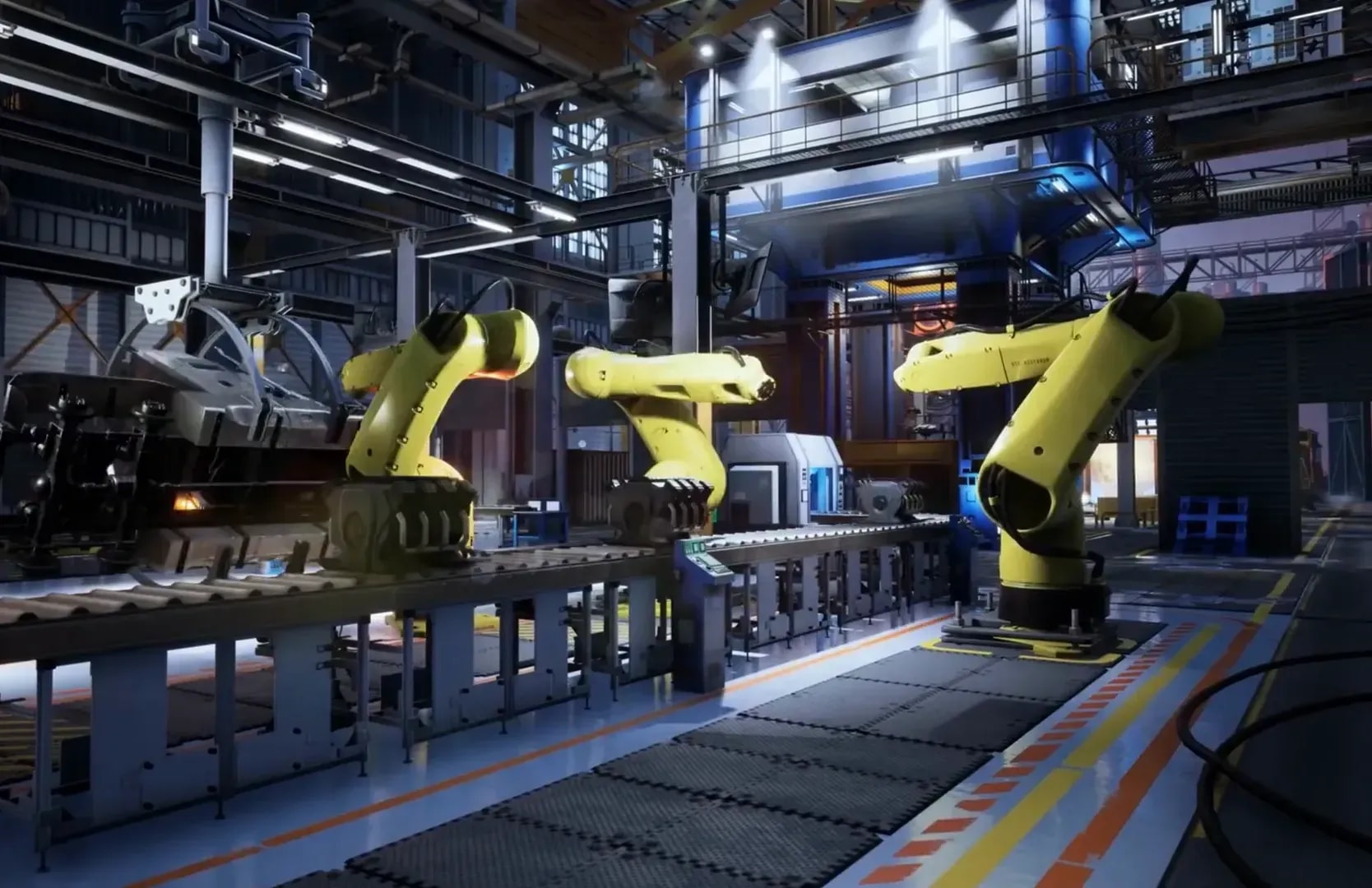 Lighthouse factory using advanced robotics